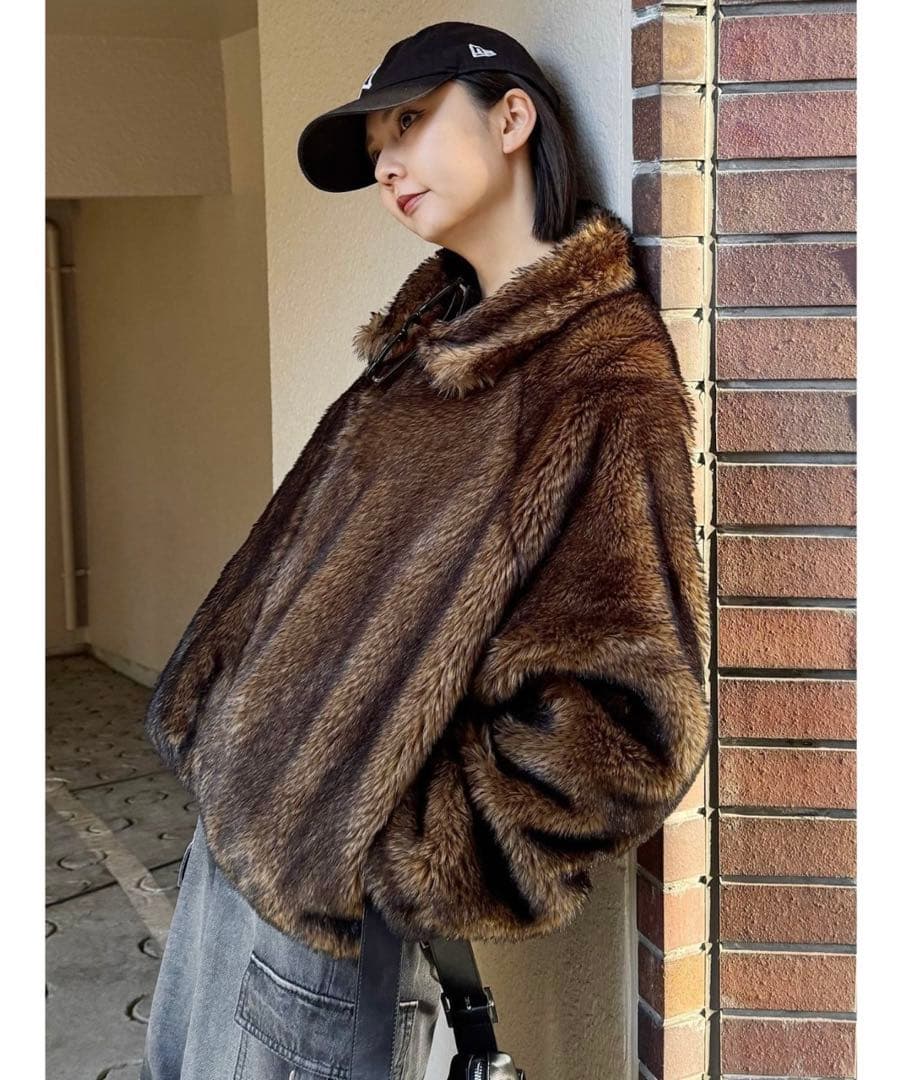 MURUA フェイクファーブルゾン　ファーコート