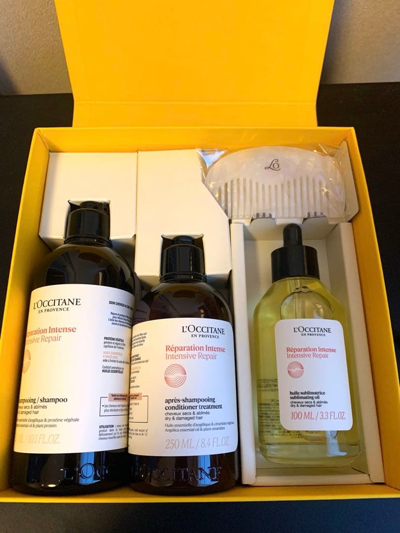 ロクシタンインテンシヴリペア　シャンプー　トリートメント　ヘアオイル　コーム