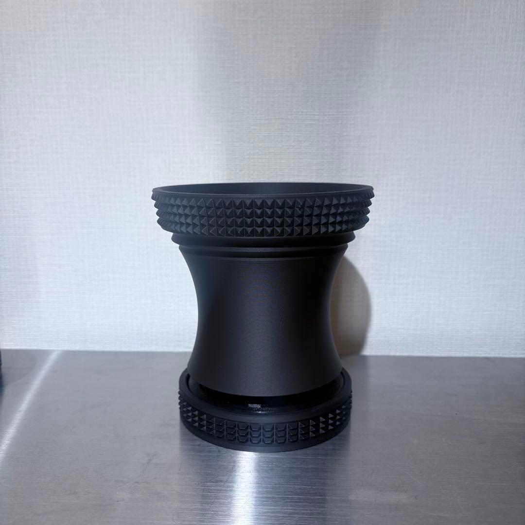 STUDS 03 MatteBlack+ 4.5号 作家鉢 台座付き