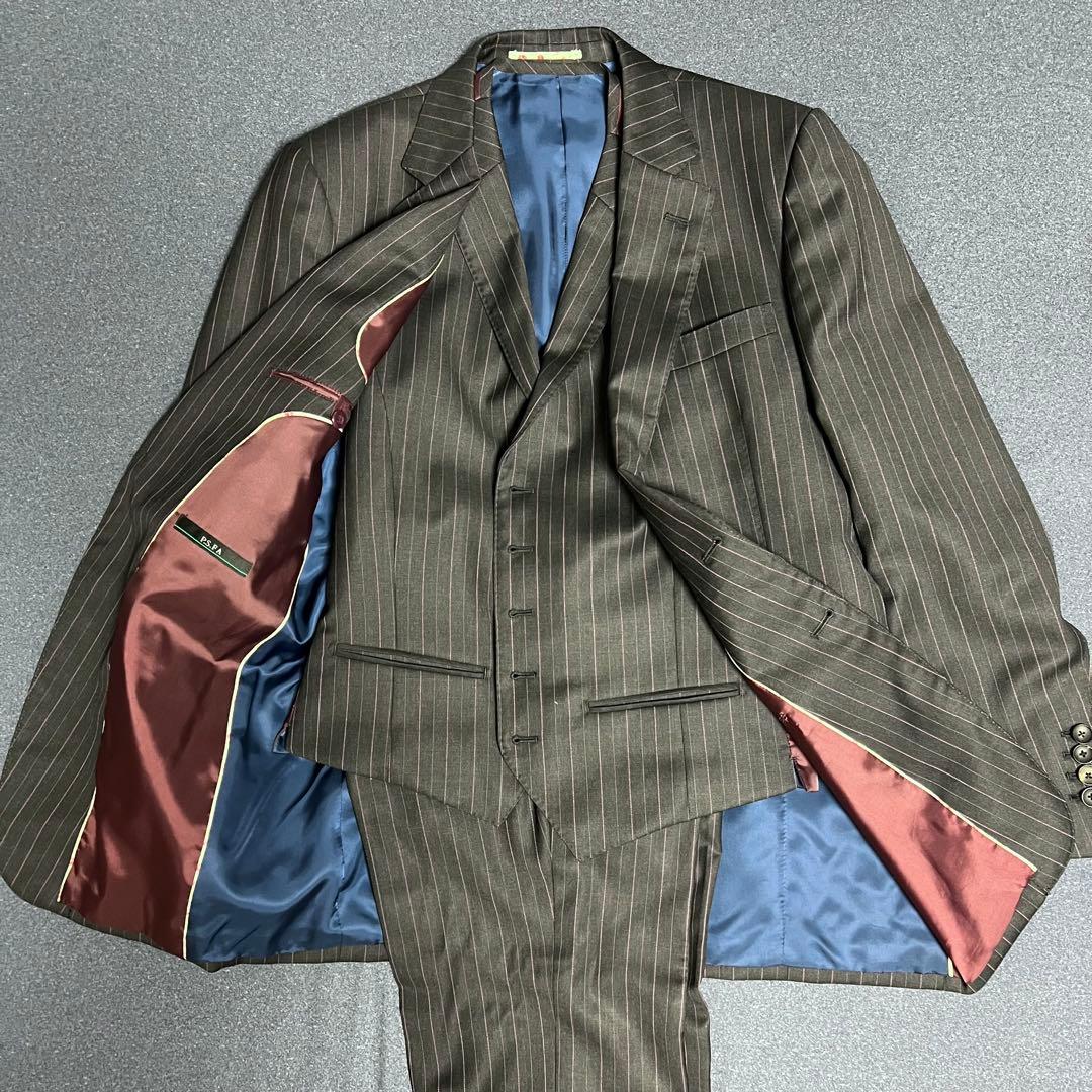 【美品】Tollegno 1900 3ピース スーツ P.S.FA 大きいサイズ