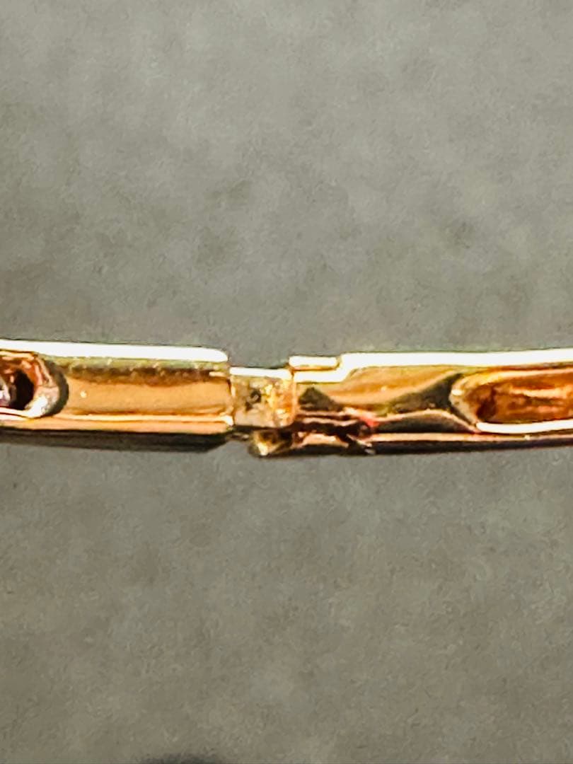 ◎0.50ct K18PG天然ダイヤモンド バングル　ブレス16センチ