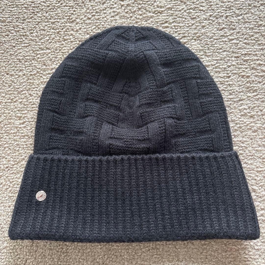 美品 HERMES エルメス ニット帽 ビーニー ニットキャップ