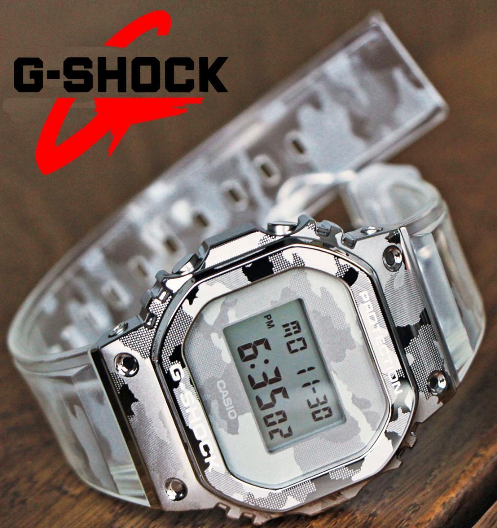 G-SHOCK迷彩＆透明クリアスケルトン新品メンズ腕時計Gショック200m防水