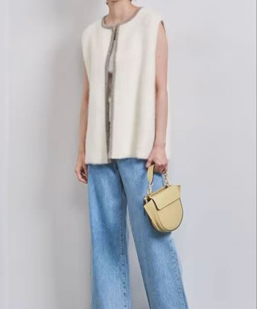 【極美品】UNITED ARROWS フォックス カシミヤ ニットベスト