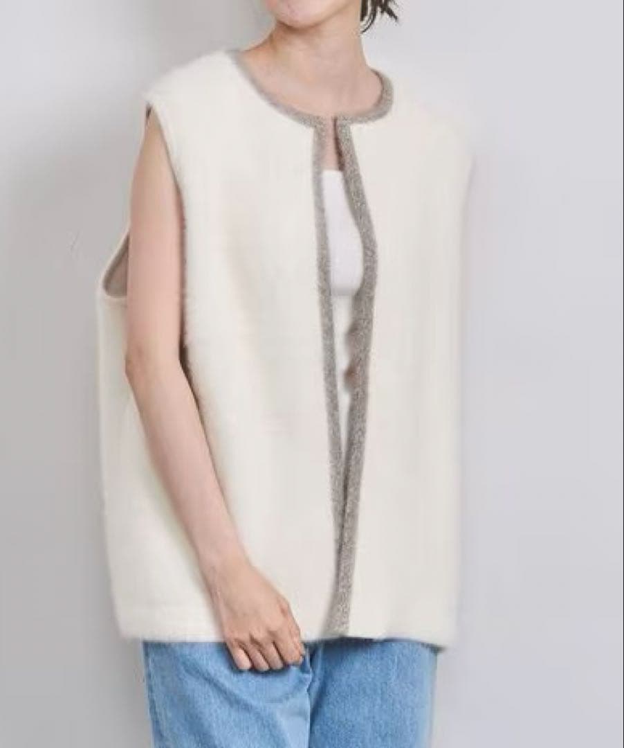 【極美品】UNITED ARROWS フォックス カシミヤ ニットベスト