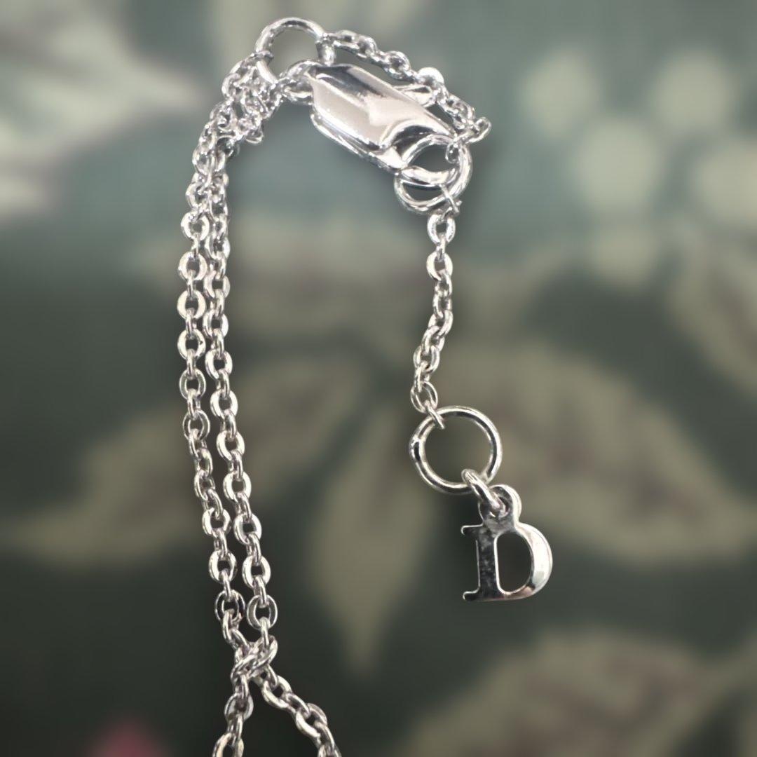 本日限定値下げDior ロゴネックレス シルバー クリスタル