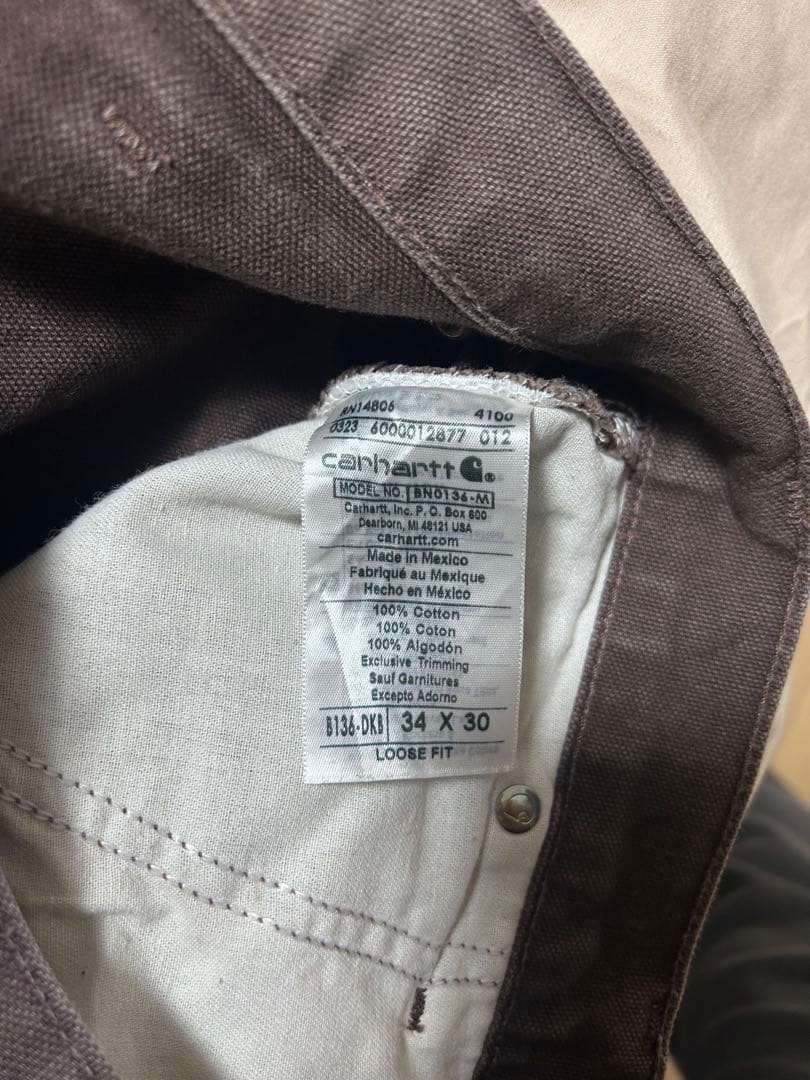 Carhartt ダブルニーパンツ　ブラウン