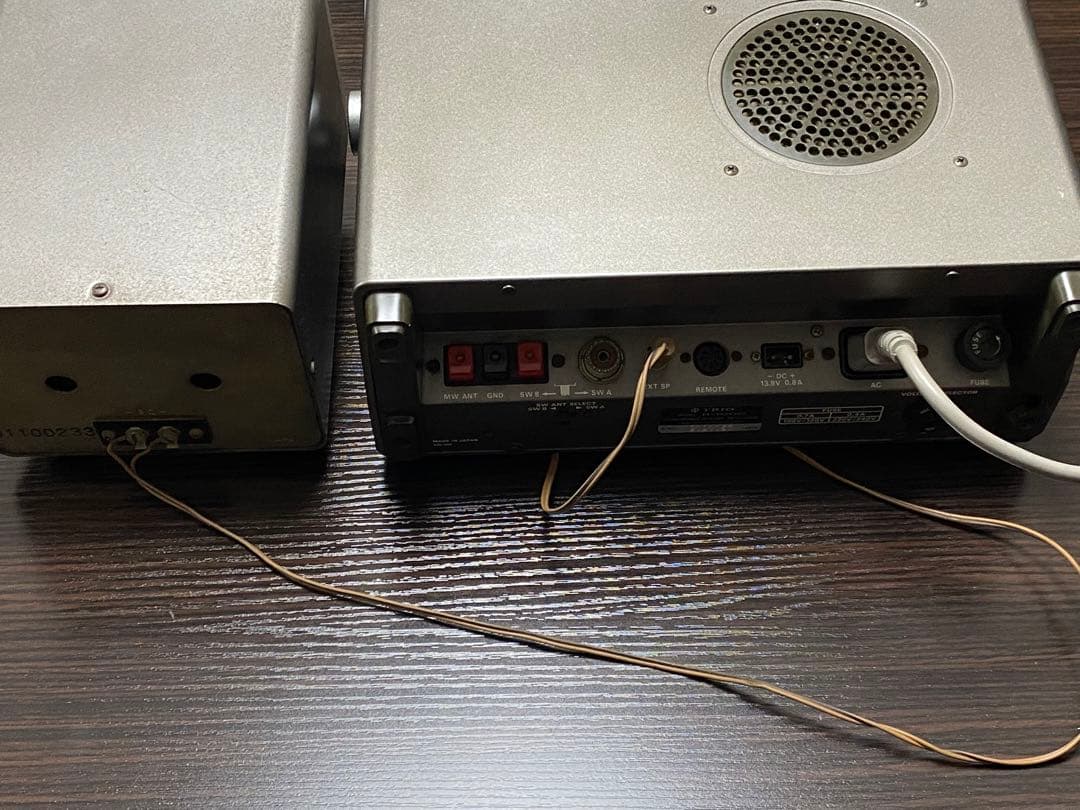 TRIO /トリオ R-1000 通信型受信機&スピーカー 通電確認済み