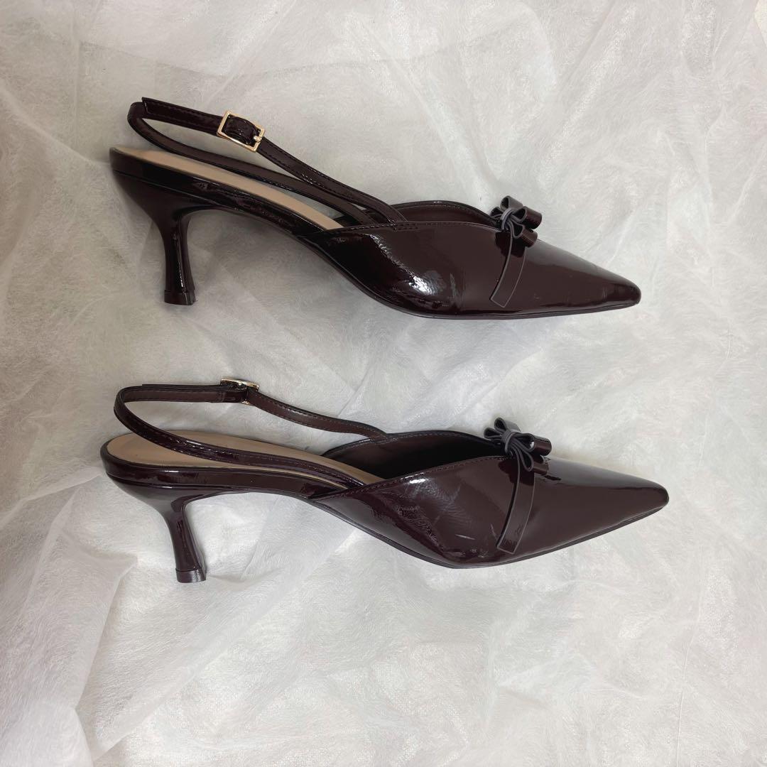 SNIDEL スナイデル リボンパンプス