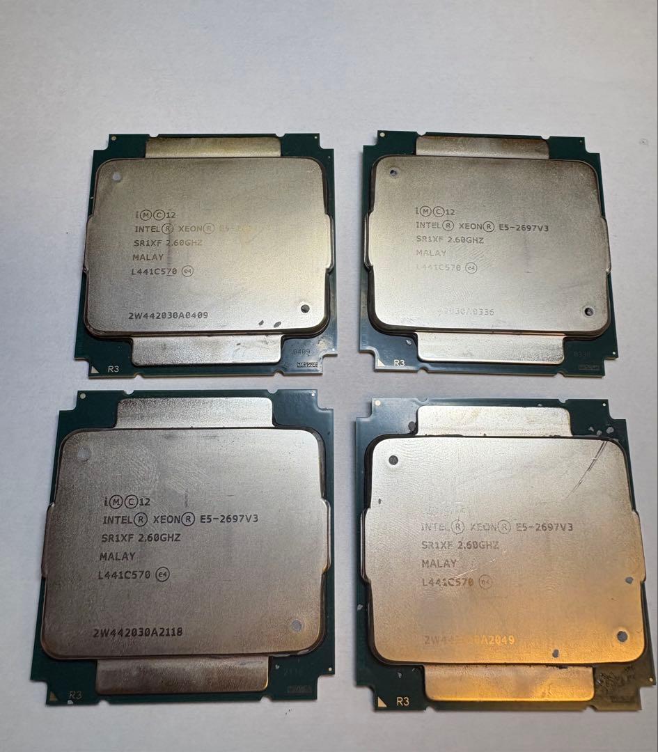 Intel Xeon E5-2697 V3 4個セット　サーバー用CPU
