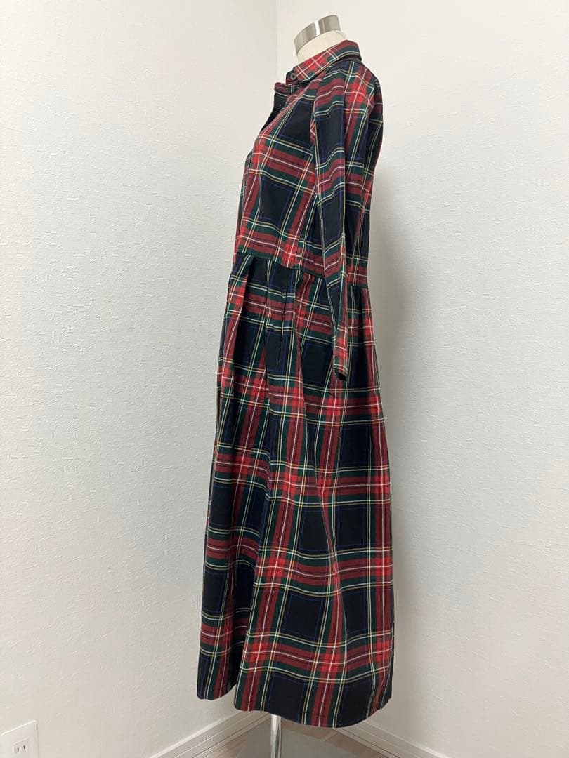 美品【サニークラウズ】ponさんのチェックワンピース タータンチェックMT