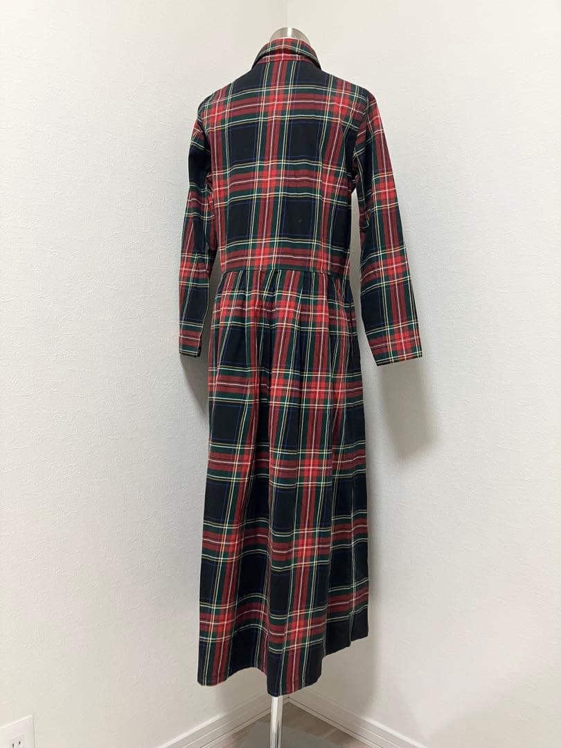 美品【サニークラウズ】ponさんのチェックワンピース タータンチェックMT