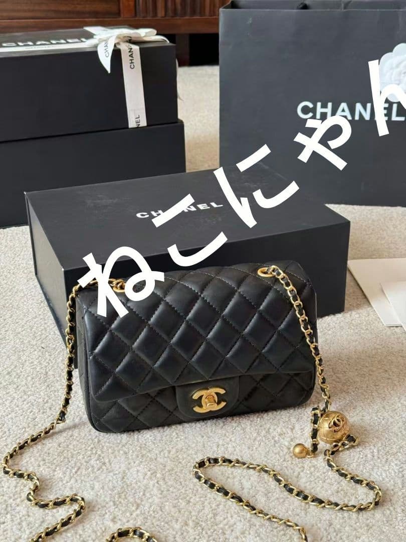 MAKE UP CHANEL ブラック キルティング バッグ ショルダーバッグ