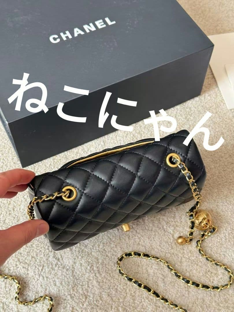 MAKE UP CHANEL ブラック キルティング バッグ ショルダーバッグ