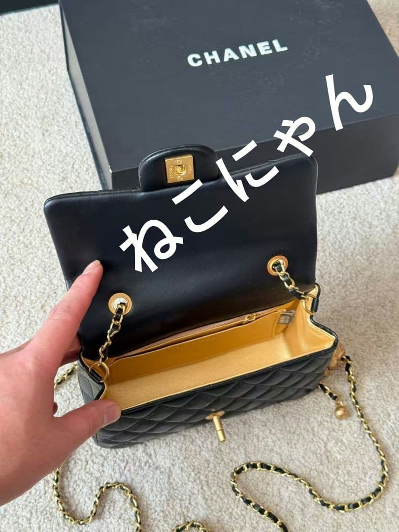 MAKE UP CHANEL ブラック キルティング バッグ ショルダーバッグ