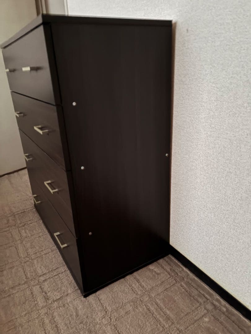 ニトリ チェスト クローネ9080　タンス 衣類収納 ブラウン