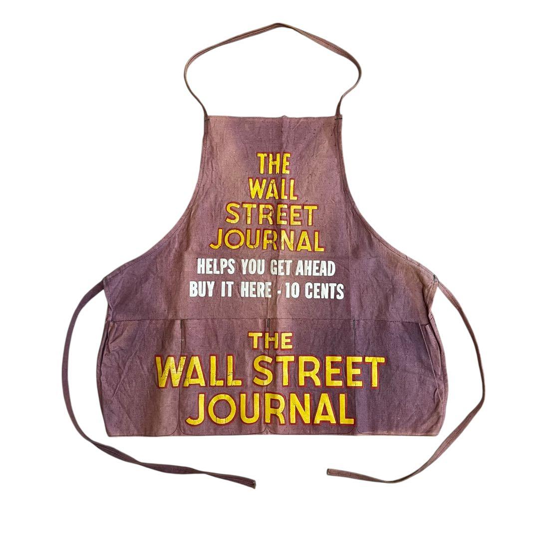40s ニュースペーパー エプロン ブラウンダック キャンバス ヴィンテージ