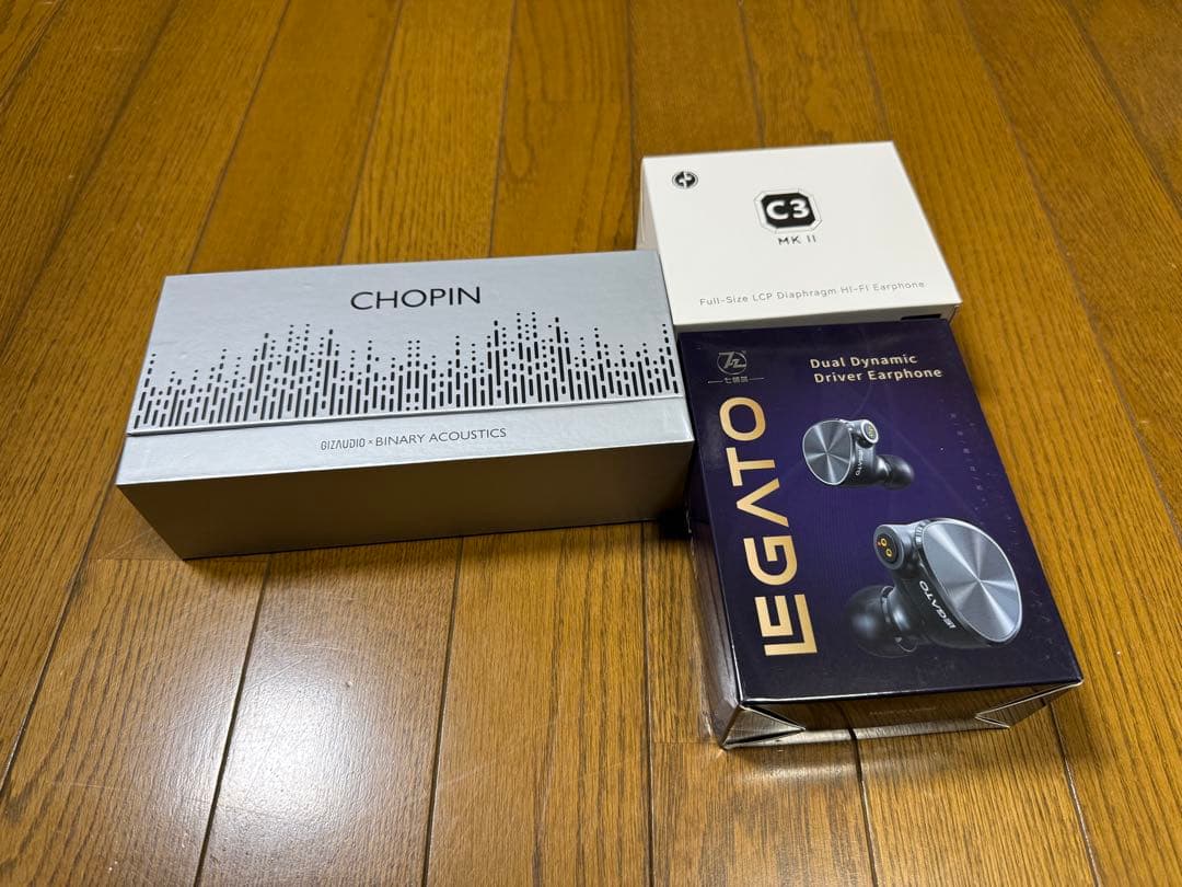イヤホン BINARY CHOPIN / 7Hz LEGATO / Tinhifi C3
