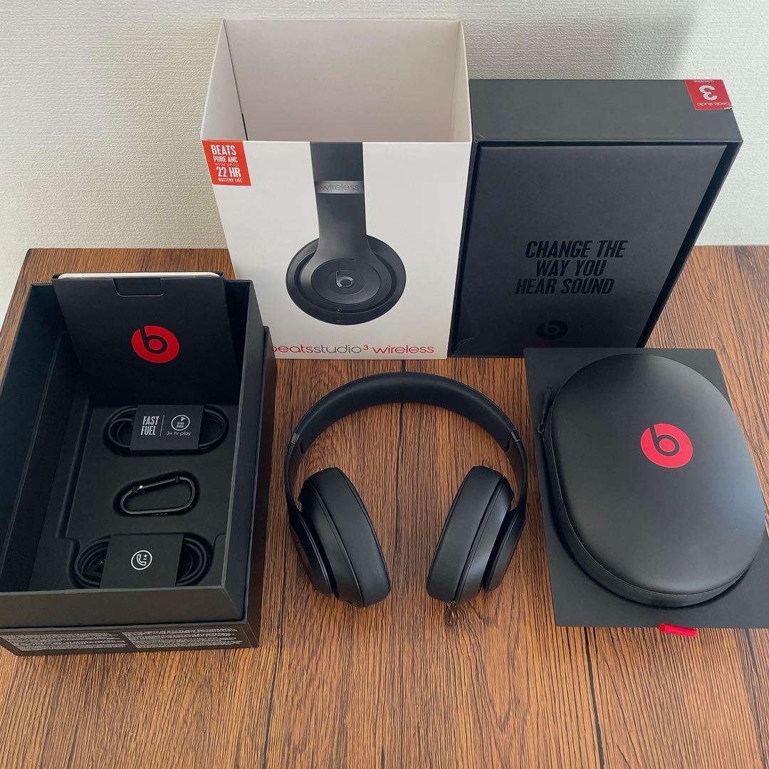 《完品・美品》BEATS STUDIO3 WIRELESSマットブラック