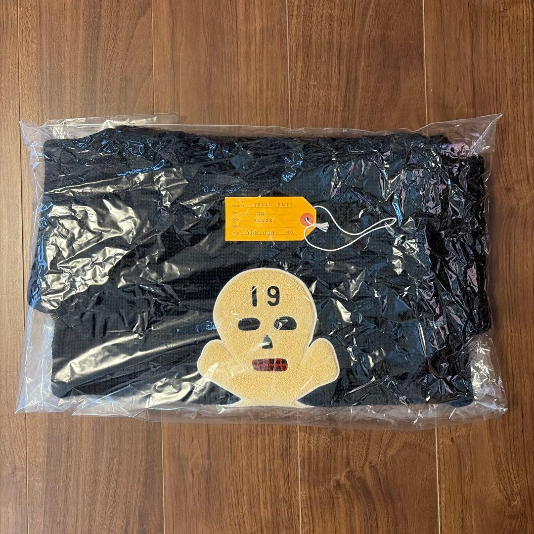 【新品】At last&co. SKULL KNIT /38サイズ
