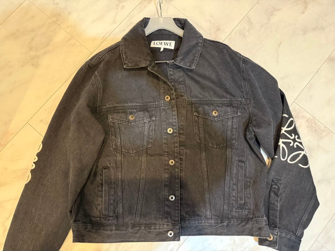 LOEWE ブラックデニムジャケット サイズ50