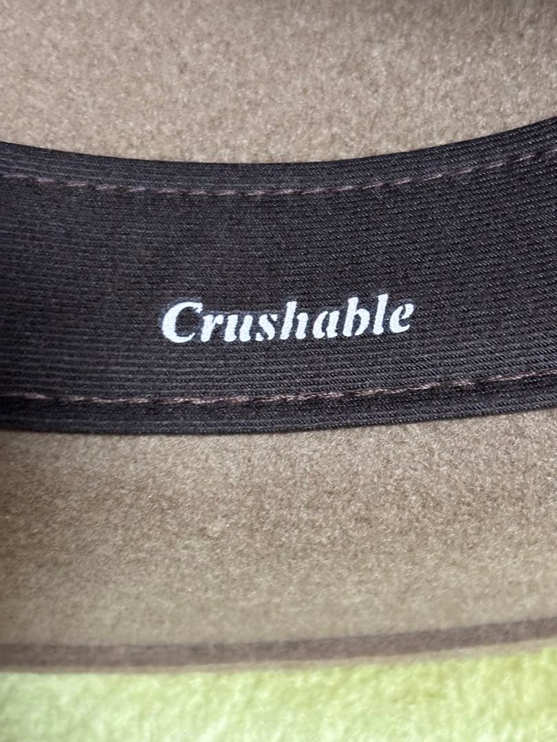 ★ステットソン★中折れ帽子★ベージュ★57センチ★ウールハット★クラッシャブル★