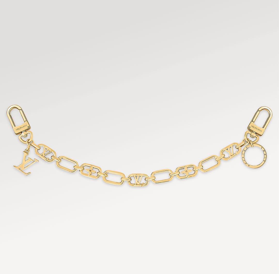 ルイ・ヴィトンマイLVチェーン バッグチャーム ゴールド