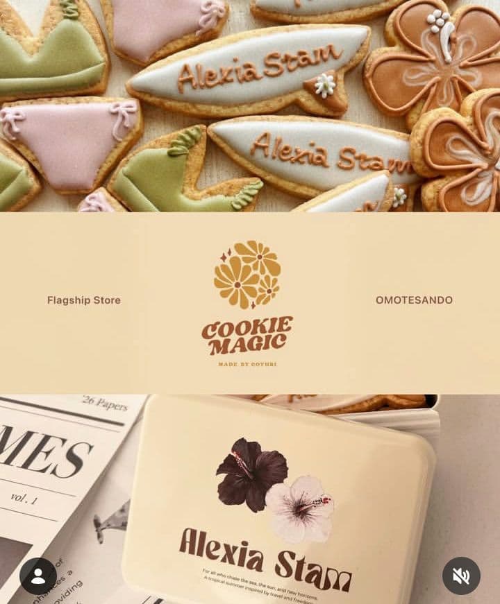 新品未開封☆Alexia Stam 表参道店舗限定　コラボクッキー缶 3