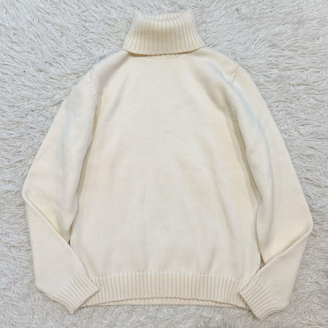 美品 ZANONE ザノーネ ミドルゲージ タートルネックセーター 46