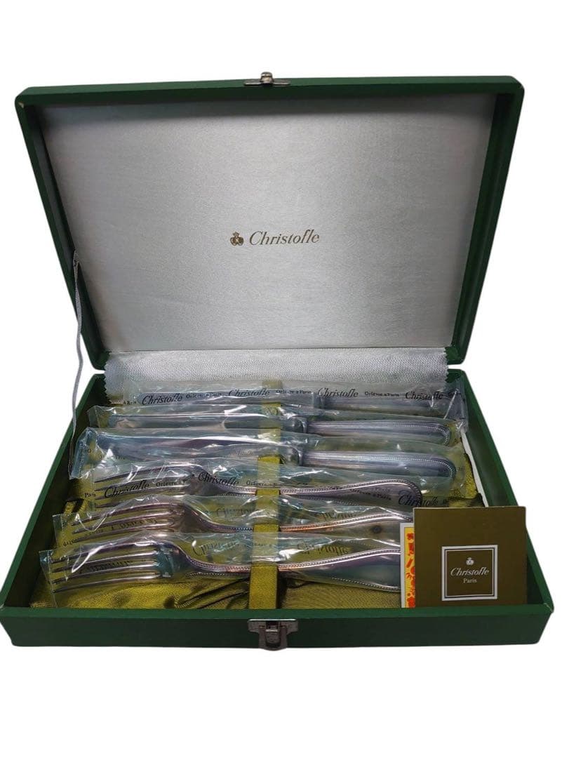 クリストフル パール 未開封 テーブル ナイフ フォーク 6点セット