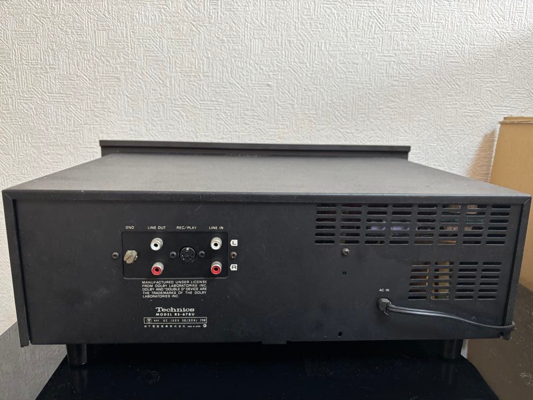 ジャンク　カセットデッキ Technics RS-678U