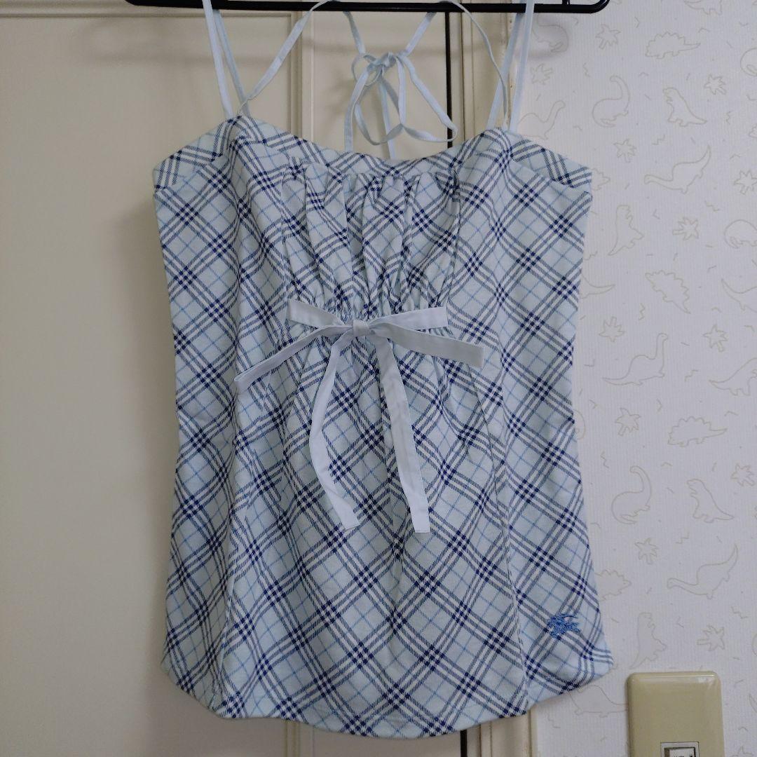 saruwa2 バーバリーブルーレーベル キャミソール チェック柄 2枚