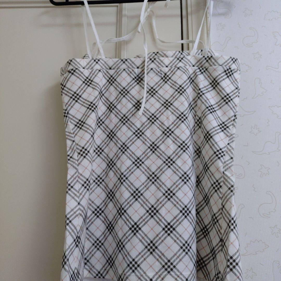 saruwa2 バーバリーブルーレーベル キャミソール チェック柄 2枚