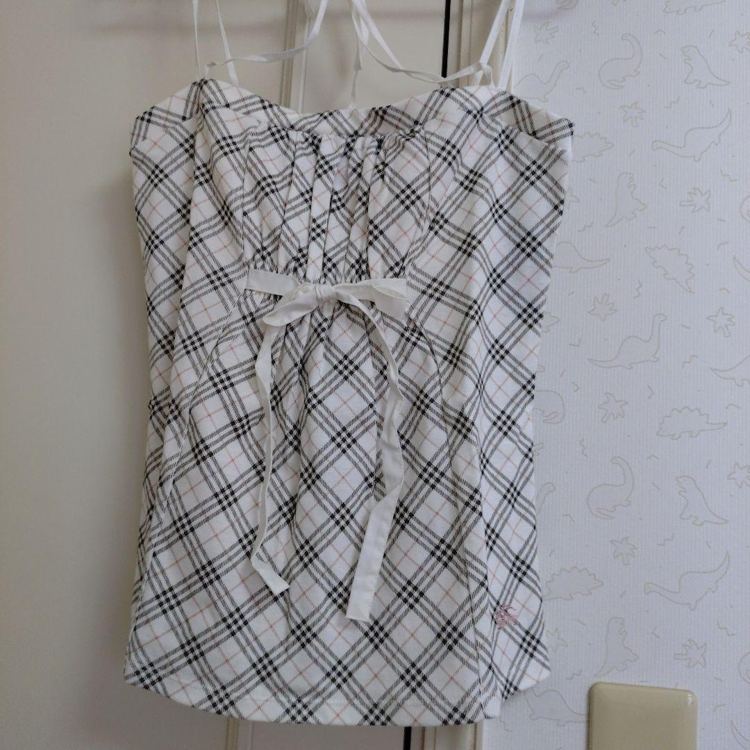 saruwa2 バーバリーブルーレーベル キャミソール チェック柄 2枚