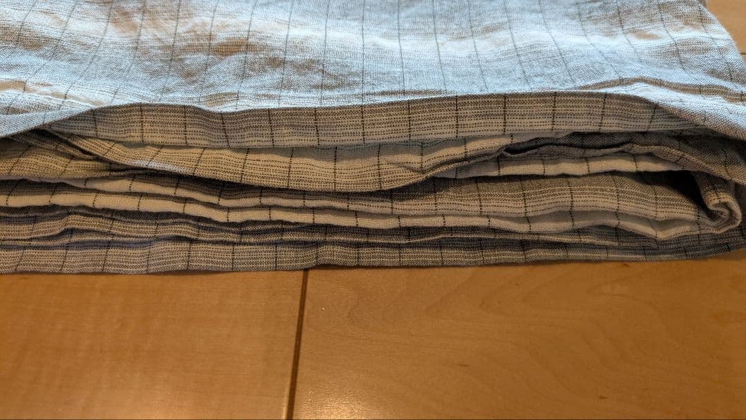 アースリネンシーツ チェック柄 プラグインアース