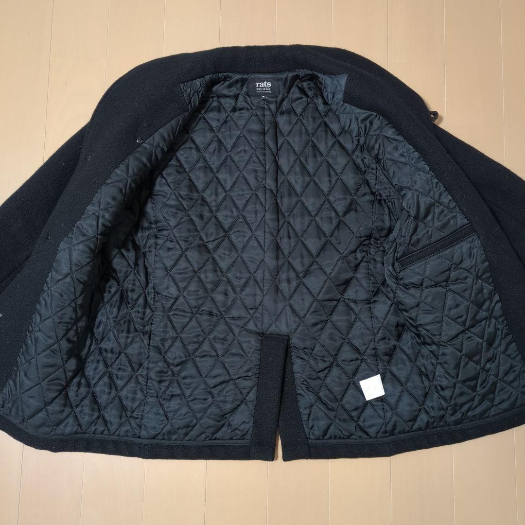 値下げ★rats ラッツ メルトンウールジャケット Mサイズ black