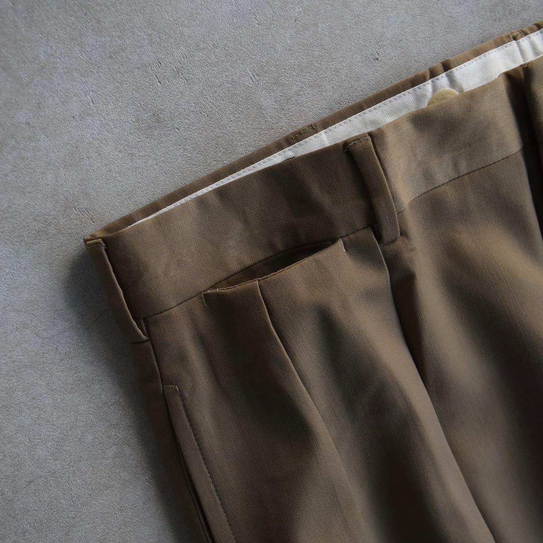 90s ラルフローレン ギャバジンウール ツータックスラックス W35 L30