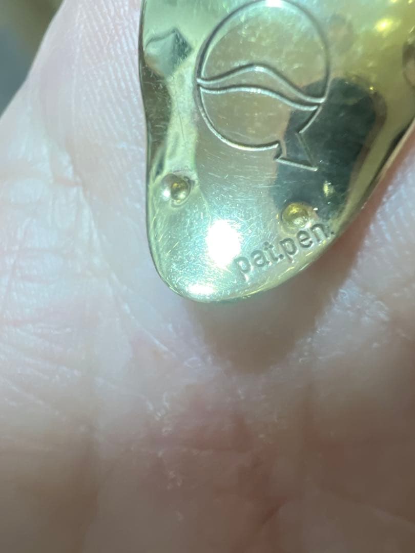 リーフレック33ミリ　ソリッドシルバー×ゴールドプレート