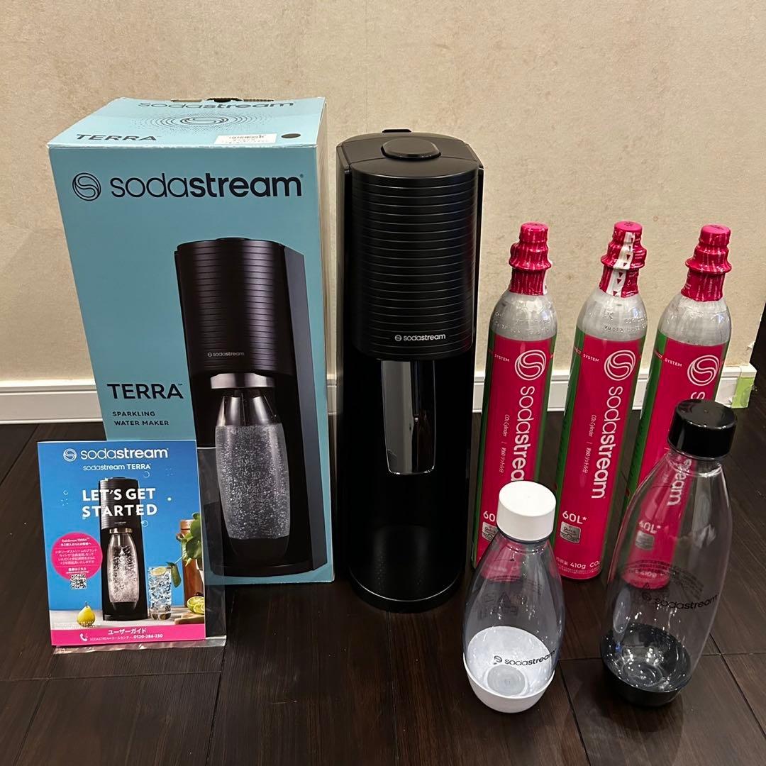 SodaStream TERRA ソーダストリーム テラ ガスシリンダー追加2本