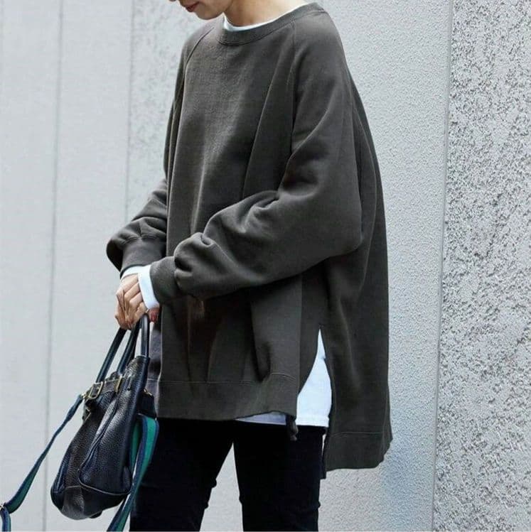 新品未使用 FRAMeWORKラグランポンチョスエット ブラック