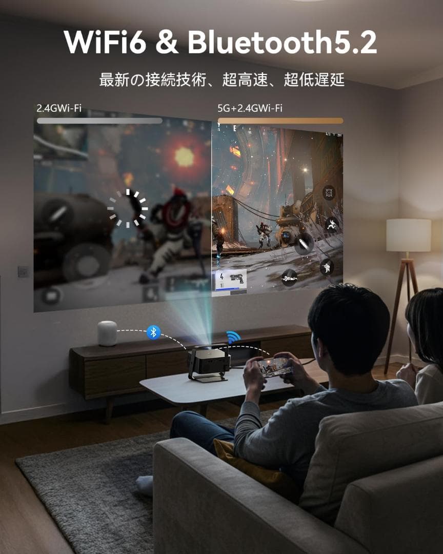 【値下げ！】Polocsh 1080P FHD プロジェクター 本体【新品】