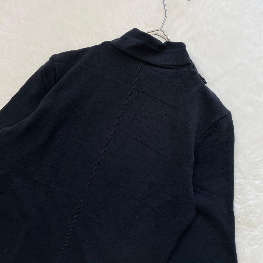 OZZ ON HIKOZOH レースアップ 刺繍 長袖トップス 黒