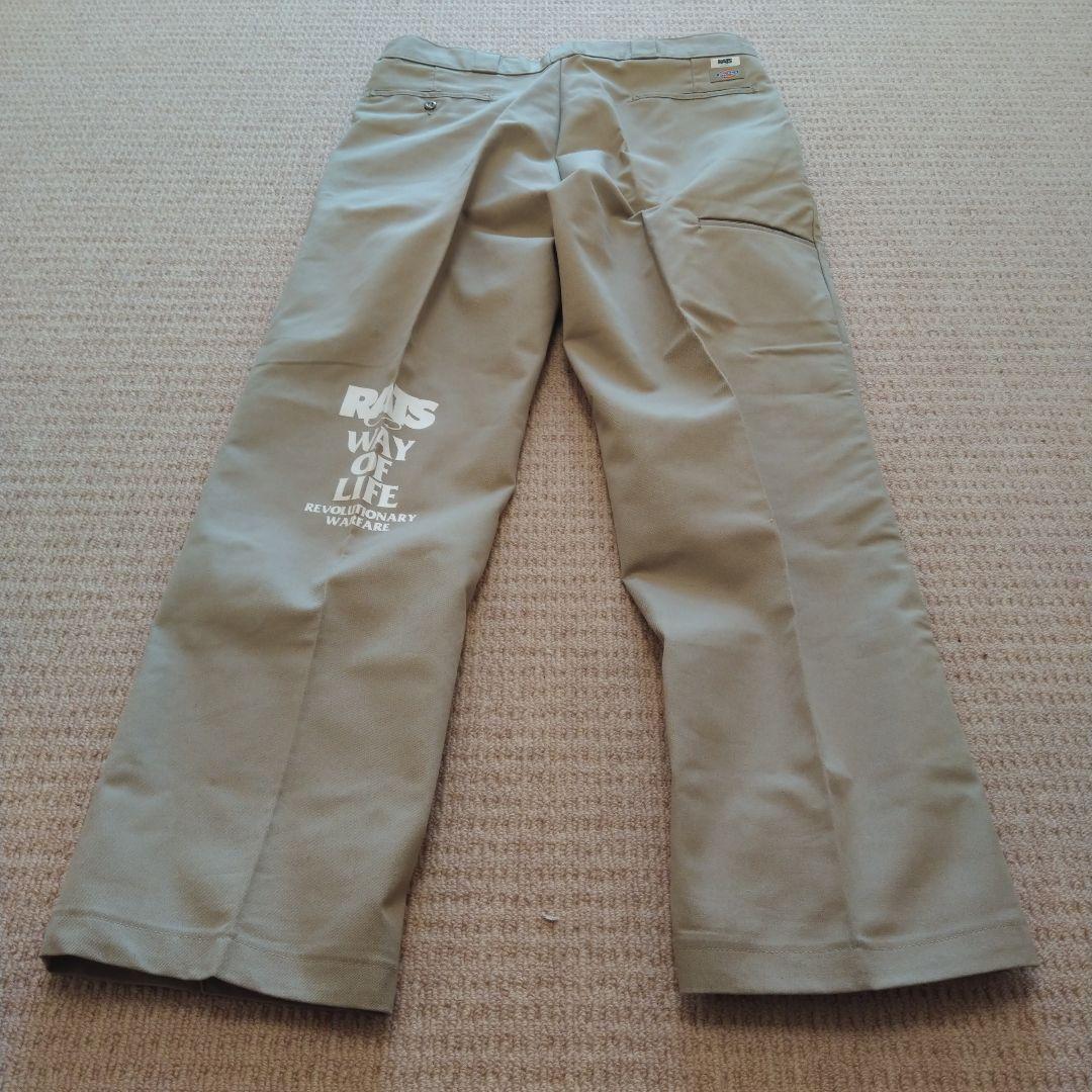 試着程度　美品　Rats x dickies ベージュ チノパン 36x32