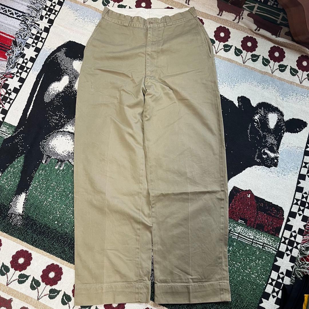 60s U.S.Army チノ トラウザーズ チノパン カーキ ワイド 50s