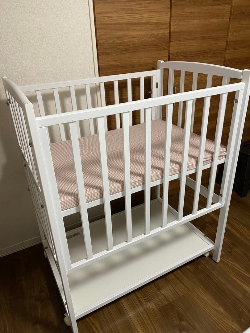 YAMASAKI コンパクトベッド　ツーオープン ハイタイプ　マットレス付