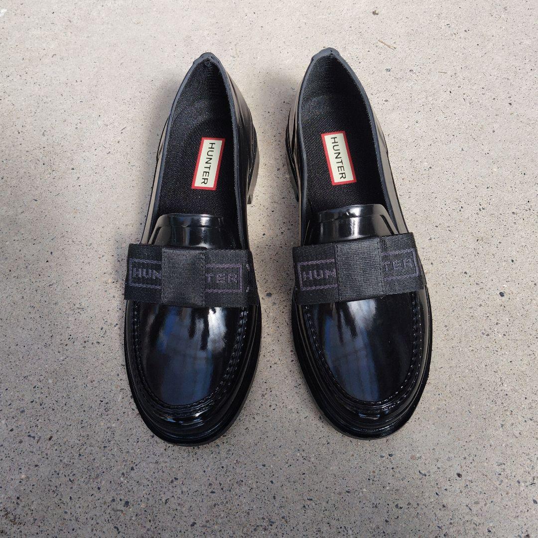 ハンター リボングロスペニー レインローファー