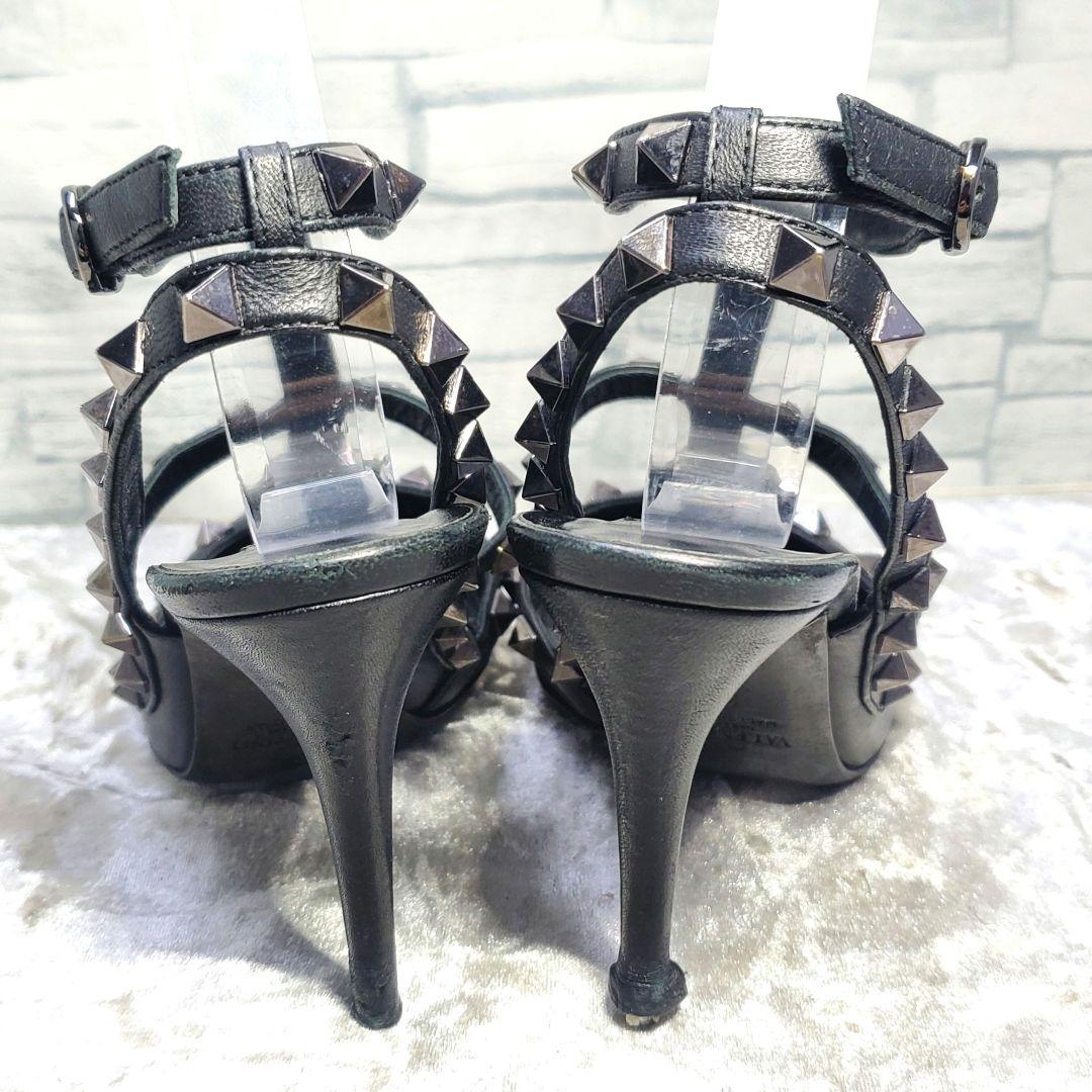 【ワケ有良品】VALENTINO 23cm パンプス ロックスタッズ 黒 36