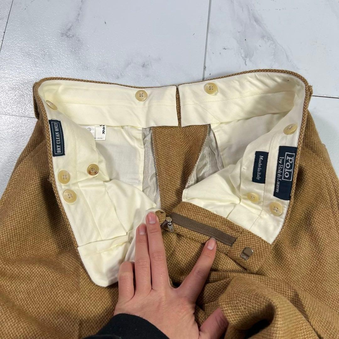 90s Polo by Ralph Lauren イタリア製 ウールスラックス