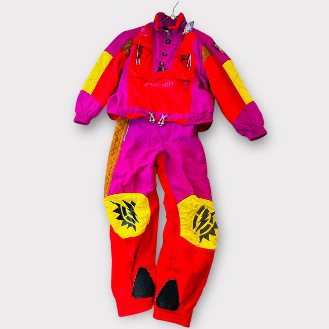 SALOMON ヴィンテージ スキーウェア スノーボード 上下 セットアップ