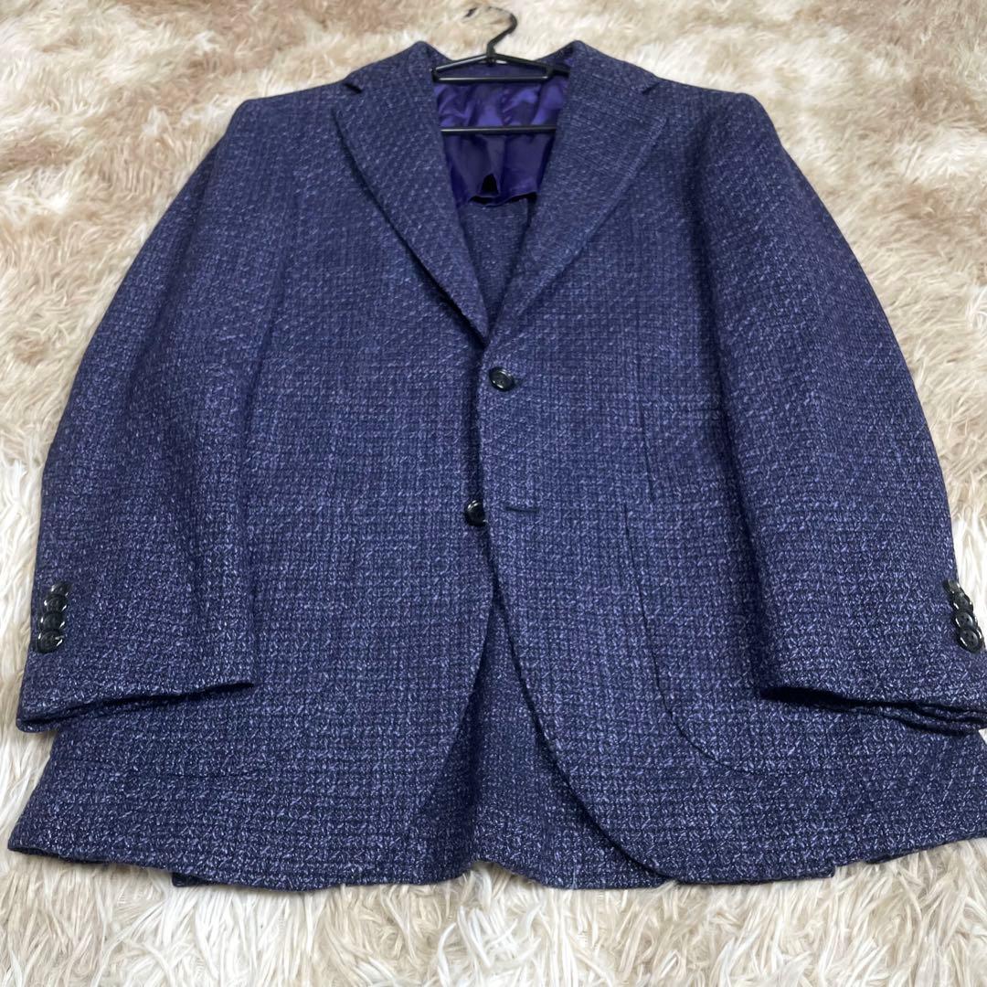 おじさん‼️ブリッラペルイルグースト テーラードジャケット パープル
